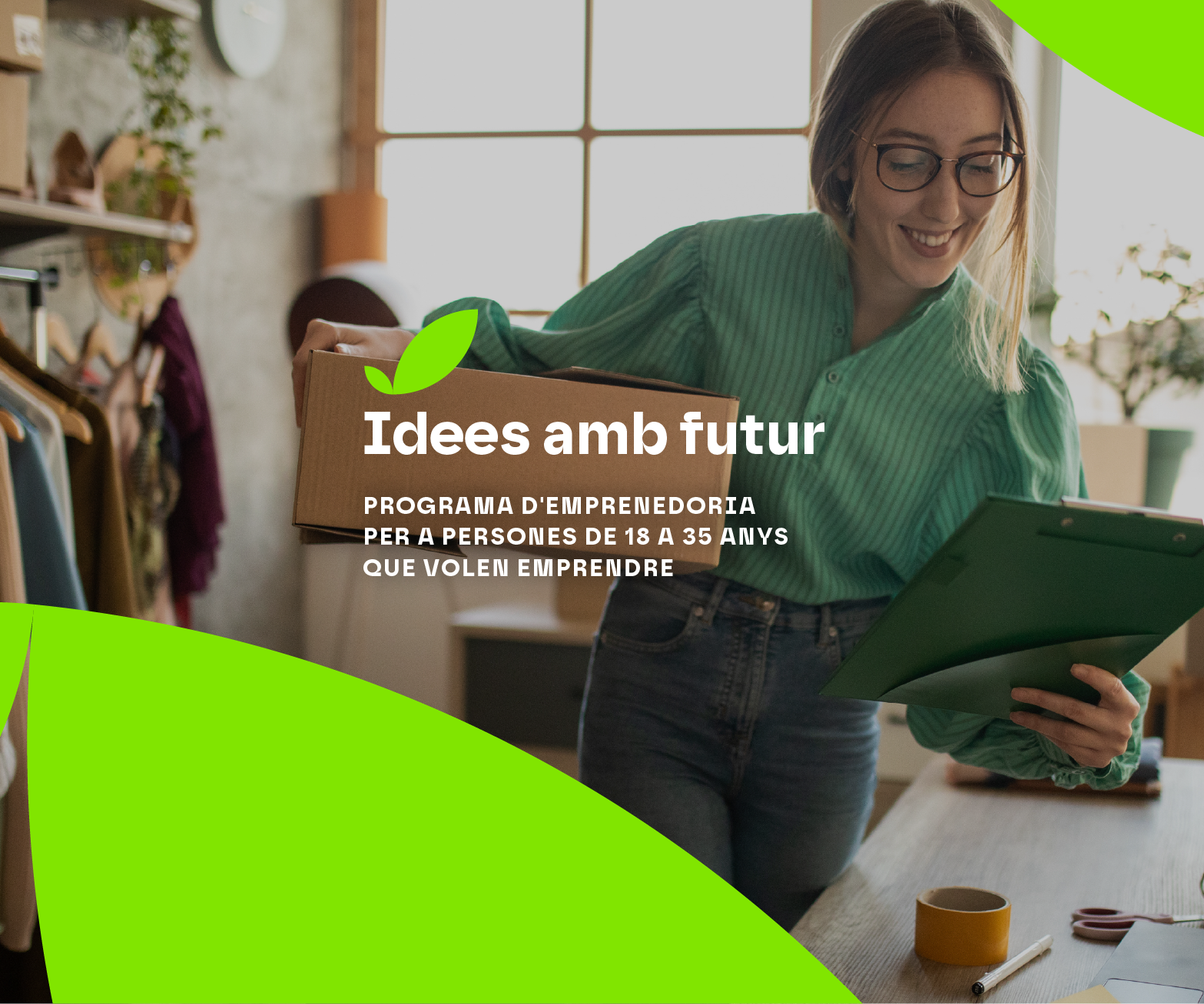 Programa Idees amb Futur per a persones joves emprenedores